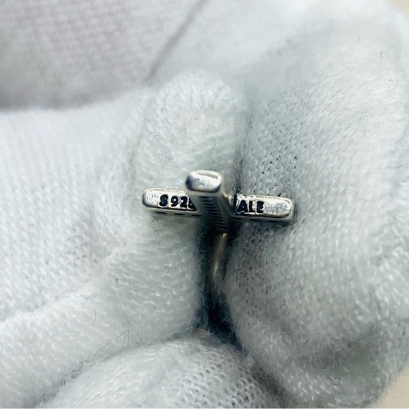 EUC Pandora 791310CZ Sterling Silver Symbol of Faith Cross Religious Dangle Bead - Picture 7 of 8